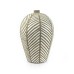 Pottery Vase w/ Stripes, White, Small - A24103