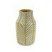 Pottery Vase w/ Stripes, White - A24101