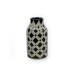 Handmade Pottery Black Checkered Mini Vase - A21167