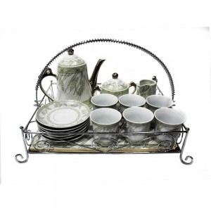 Ceramic Traditional Tea Serving Set 15 Pc Set - LKJT-TS02