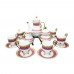 China vintage Iridescent Footed Gold Cut-out Tea Cup Set - LKJW-TS01