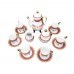 China vintage Iridescent Footed Gold Cut-out Tea Cup Set - LKJW-TS01