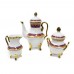 China vintage Iridescent Footed Gold Cut-out Tea Cup Set - LKJW-TS01