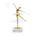 Brass Ballet Dancer w/ Marble Base - A21066
