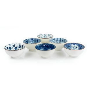 Ceramic Bowls in Box, Set of 6 - A21072