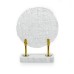 Crystal Round Plate with  Marble Base, Small - A24027S