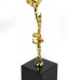 Glass & Alloy Flower with Crystal Base, Small - A24029S