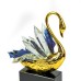 Alloy & Crystal Swan With Crystal Base, Small - A24055S