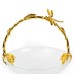 Glass Fruit Tray w/ Alloy Handle, Large - A24077L