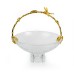 Glass Fruit Tray w/ Alloy Handle, Small - A24077S