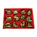 Asian Oriental Brass Color Poly Animal Zodiac Sign Figurines 12 Pcs Set - YFMZOD01