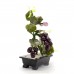 Asian Vintage Chinese Artificial Jade Mixed Grapes Bonsai Tree With Marble Small YJH-GRPS09