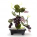 Asian Vintage Chinese Artificial Jade Mixed Grapes Bonsai Tree With Marble Small YJH-GRPS09