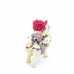 Porcelain Handmade Colorful Elephant With Kids Figurine Statue Small - YJLB-ELF01