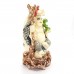 Porcelain Handmade Colorful Laughing Buddha In Robe Sitting On Wood Log With RU YI Long Life And Good Health YJLB-STLOG01