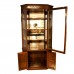 Rosewood Diamond Shape Display Cabinet French Flower Carvings Natural Finish - YS-NO717