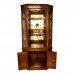 Rosewood Diamond Shape Display Cabinet French Flower Carvings Natural Finish - YS-NO717