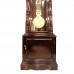 Rosewood Grandfather Clock With 3 Side Glass Cabinet  Dark Cherry LK94-000454