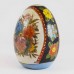 Vintage Satsuma Egg, Satsuma Pottery Egg Of 4 Inch Size With Hand Painted Floral Design In White And Black Finish CHE4-01