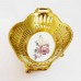 Vintage Style Fruit Basket Snack Tray With Gold Finish For Home Decoration Stable Base CPFBGD-01