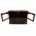 Rosewood TV Console Dark Red Cherry Finish FS-G864