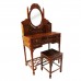 Solid Rosewood Dressing Table and Stool Single Mirror Natural Finish LK-120CL