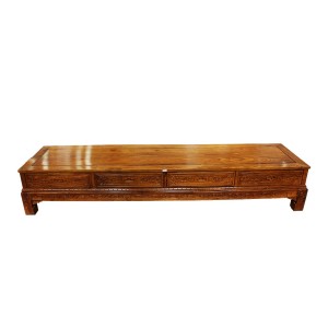 Rosewood Low TV Cabinet with Two Drawers Natural Finish LK93TV-01