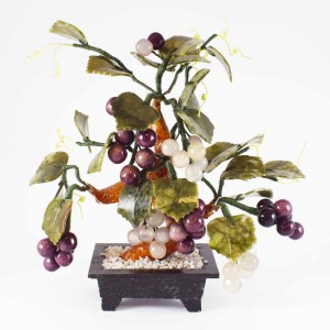 Beautiful Vintage Chinese Jade Grape Vine Bonsai Tree YJH-GRPS02