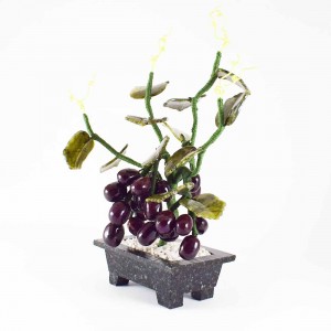 Beautiful Vintage Chinese Jade Grape Vine Bonsai Tree YJH-GRPS06