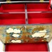 Oriental Lacquer Finish Jewelry Box with Flower and Birds Painting Gold & Green Color YSYDB01