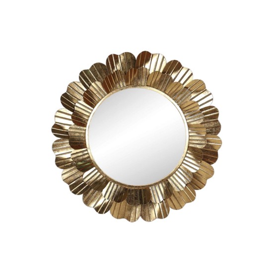 Metal Wall Mirror, Gold - M24168