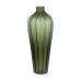 Carved Glass Vase, Grey, Large - A20017